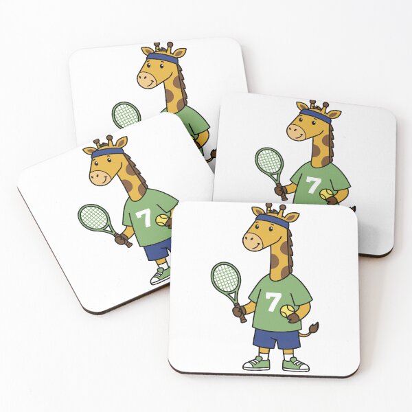 Item preview, giraffe playing tennis designed and sold by monkeytee.