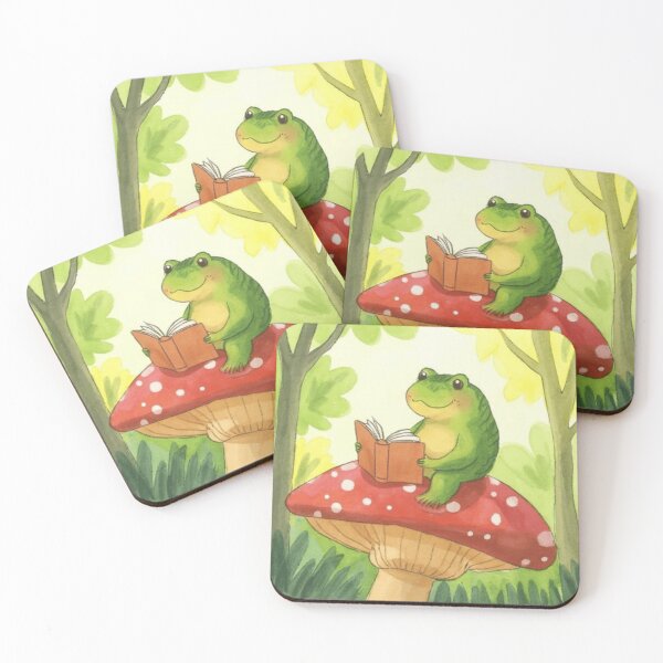Item preview, Frog Reading a Tiny Book designed and sold by pompom123.