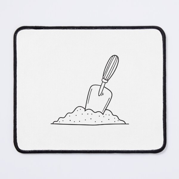 Item preview, Trowel Embedded in Garden Soil designed and sold by rasagamastore.