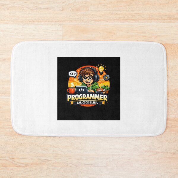 Item preview, PROGRAMMER — EAT. CODE. SLEEP. designed and sold by Petringo.