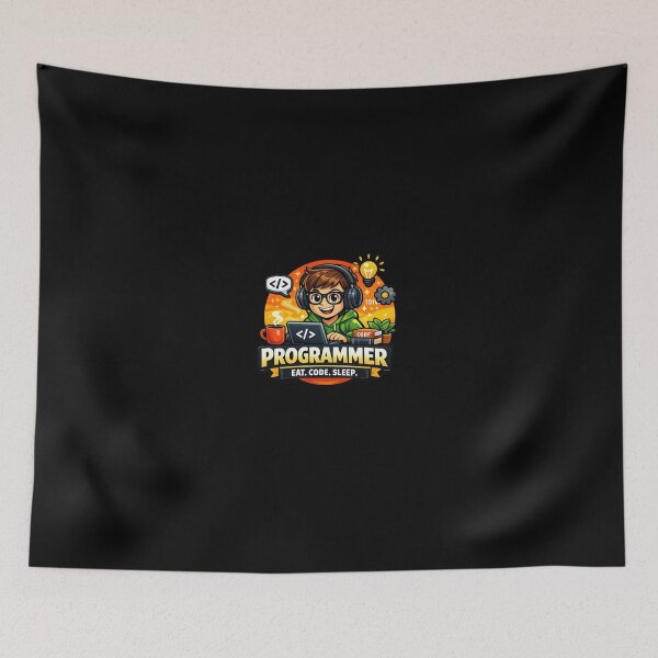 Item preview, PROGRAMMER — EAT. CODE. SLEEP. designed and sold by Petringo.