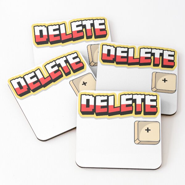Item preview, Delete Key Keyboard Graphic - Retro Gaming Sticker & Apparel designed and sold by GraphixByHub.
