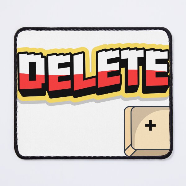 Item preview, Delete Key Keyboard Graphic - Retro Gaming Sticker & Apparel designed and sold by GraphixByHub.