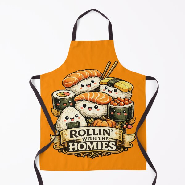 Item preview, Rollin With The Homies Cute Kawaii Sushi designed and sold by Mr Lee.