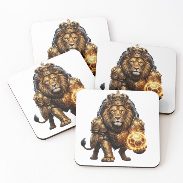 Item preview, King of the Pitch – Royal Lion Football Art designed and sold by Melia-Store.