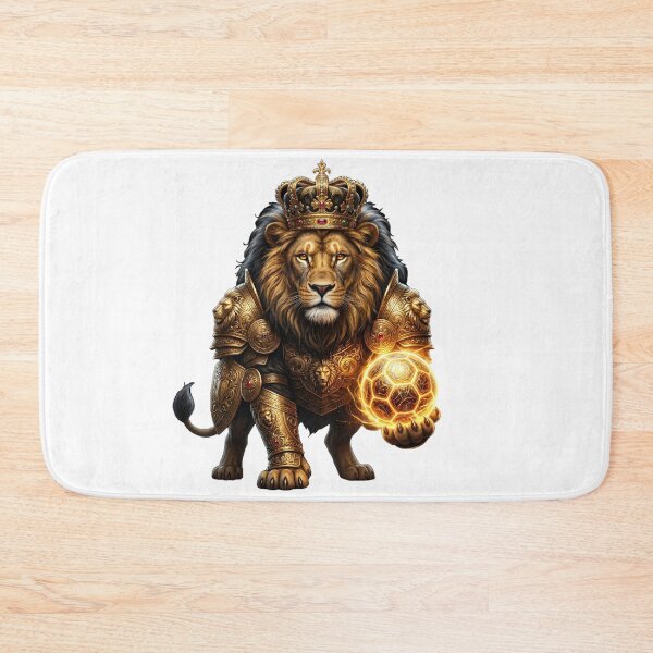 Item preview, King of the Pitch – Royal Lion Football Art designed and sold by Melia-Store.