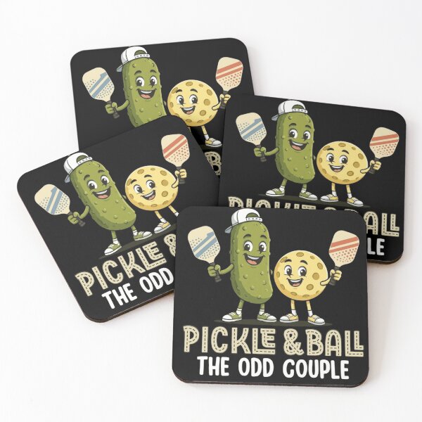 Item preview, Funny Pickleball Pickle and Ball The Odd Couple Cartoon Mascot designed and sold by haitrieuic96.
