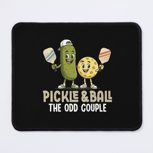 Item preview, Funny Pickleball Pickle and Ball The Odd Couple Cartoon Mascot designed and sold by haitrieuic96.