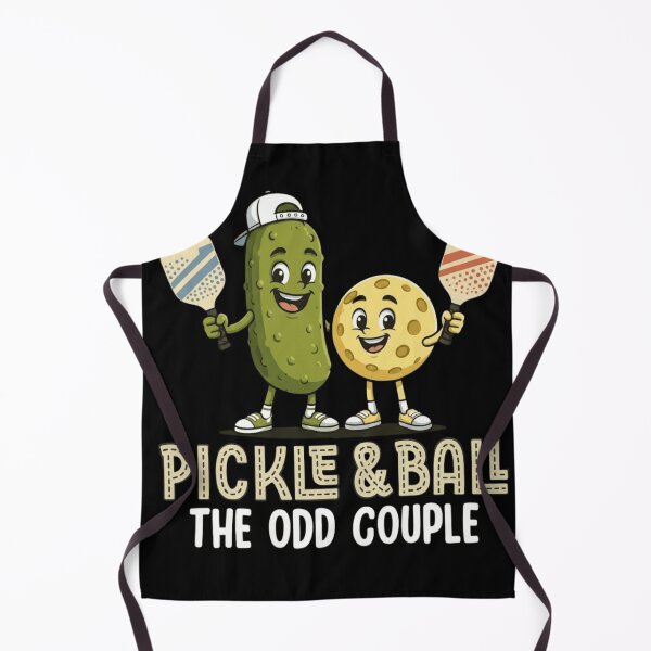 Item preview, Funny Pickleball Pickle and Ball The Odd Couple Cartoon Mascot designed and sold by haitrieuic96.