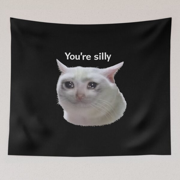 Item preview, You're silly sad cat :( designed and sold by vecart34.