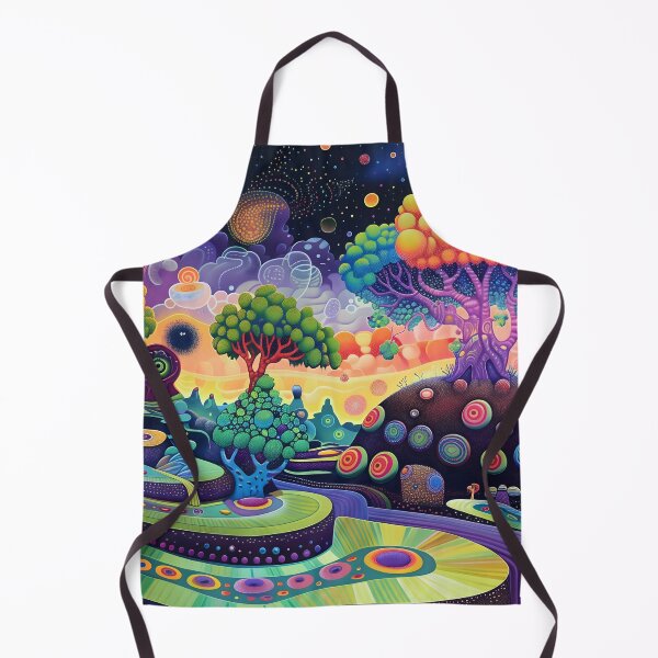 Item preview, Psychedelic Alien Forest With Glowing Celestial Sky designed and sold by LuminousFoundry.