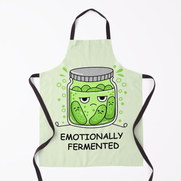 Item preview, Emotionally Fermented Funny Pickle Jar Cute Pickle designed and sold by Skryp-art.