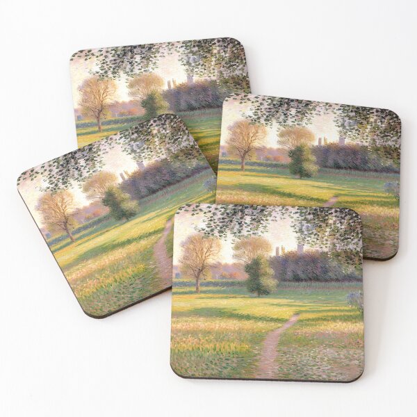 Item preview, Morning Landscape at Giverny: Impression of Rural Light, Fields, and Atmospheric Harmony. designed and sold by artdesignsnow.
