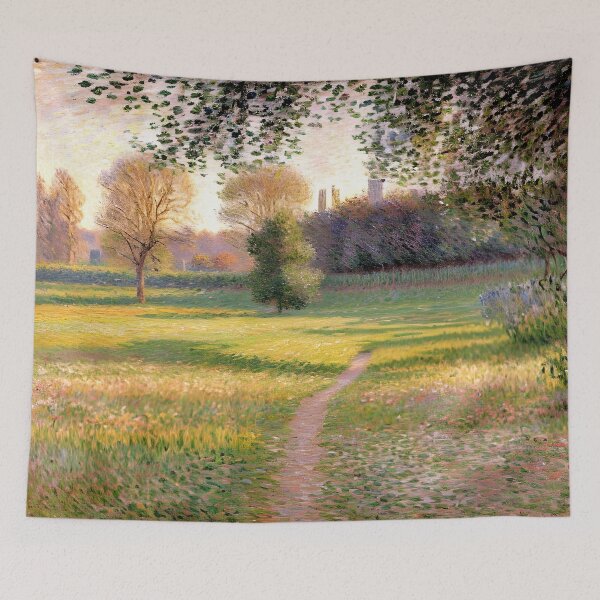 Item preview, Morning Landscape at Giverny: Impression of Rural Light, Fields, and Atmospheric Harmony. designed and sold by artdesignsnow.
