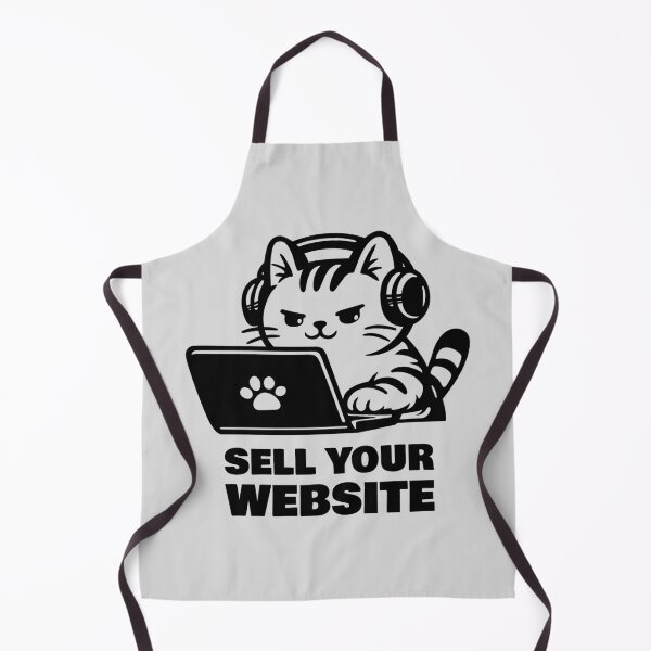 Item preview, Sell Your Website Funny Cat with Laptop Business Design designed and sold by Skryp-art.