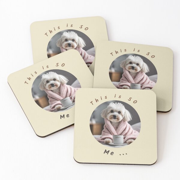 Item preview, This Is so Me… Cozy Coffee & Maltese Vibes, Cute Introvert Dog Lover Aesthetic designed and sold by AnimalVibes.