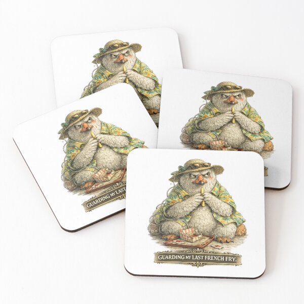 Item preview, Vacation Burnout Society – Goose Guarding My Last French Fry designed and sold by ByAnad.