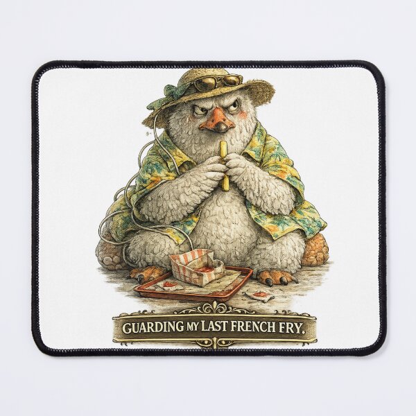 Item preview, Vacation Burnout Society – Goose Guarding My Last French Fry designed and sold by ByAnad.