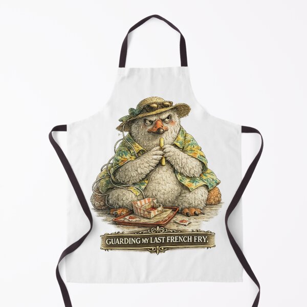 Item preview, Vacation Burnout Society – Goose Guarding My Last French Fry designed and sold by ByAnad.