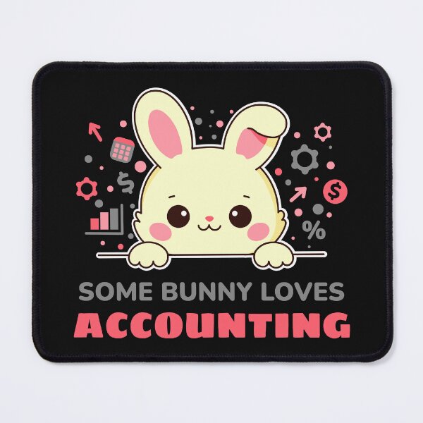 Item preview, Cute Easter Accountant Bunny – Some Bunny Loves Accounting designed and sold by Skryp-art.