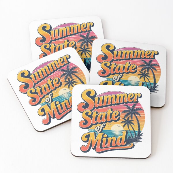 Item preview, Summer State of Mind – Retro Tropical Vibes designed and sold by ABLAT_CREATIONS.
