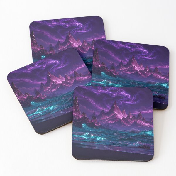Item preview, Cosmic peaks in the surreal sea of eternity designed and sold by VoidVeilStudio.