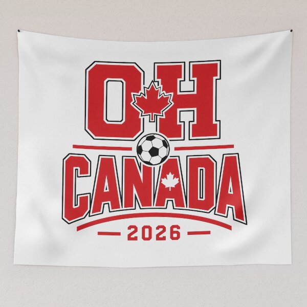 Item preview, Canada 2026 Soccer Fan Design designed and sold by RedCircleArt.