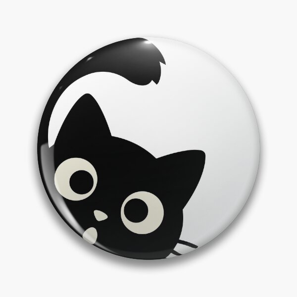 Item preview, Cute Peeking Black Cat Sticker - Kawaii Peekaboo Surprised Kitten Silhouette Minimalist Corner Animal Wall Art designed and sold by BestChoiceService.