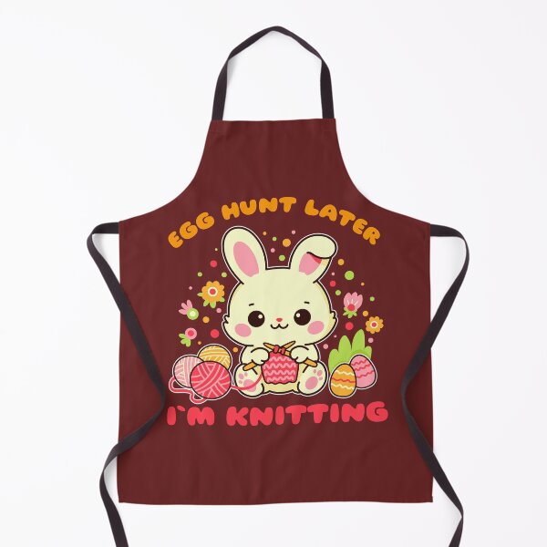 Artikelvorschau, Später Ostereiersuche, dann stricke ich – Niedlicher Kawaii-Osterhase zum Stricken entworfen und verkauft von Skryp-art.