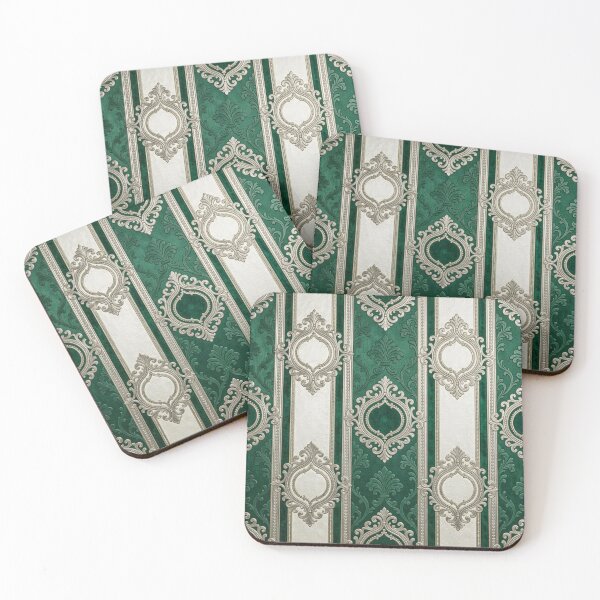 Item preview, Emerald Green & Oat Striped Baroque designed and sold by DesignsByPrnces.