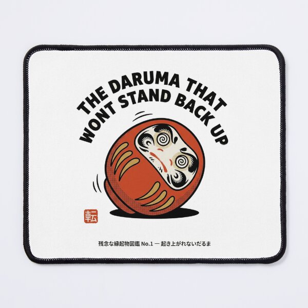 Item preview, The Daruma That Won't Stand Back Up — Funny Kawaii Daruma Tee designed and sold by nurusubetei.