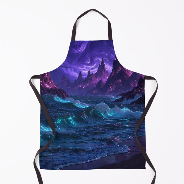 Item preview, Cosmic Peaks: A Surreal Ocean Beneath the Nebula of the Universe designed and sold by VoidVeilStudio.