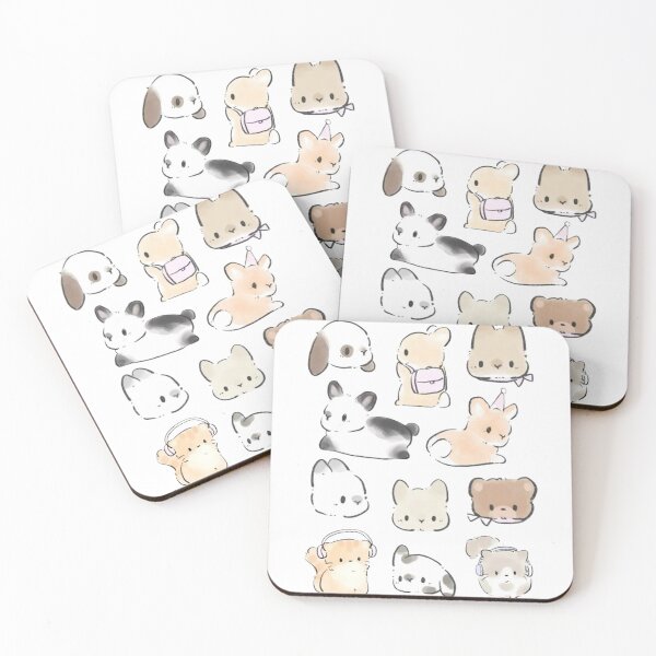 Item preview, Aesthetic Stickers Beige Cute Bunny designed and sold by Aesthetic St1ckers.