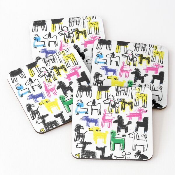 Item preview, Cartoon stylized poodles designed and sold by lautir.