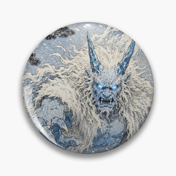 Item preview, Frost Horned Fury - Vintage Japanese Oni Ukiyo-e Woodblock designed and sold by bapupa.