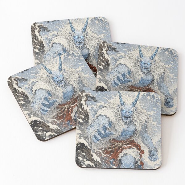 Item preview, Frost Horned Fury - Vintage Japanese Oni Ukiyo-e Woodblock designed and sold by bapupa.