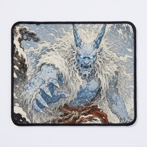 Item preview, Frost Horned Fury - Vintage Japanese Oni Ukiyo-e Woodblock designed and sold by bapupa.