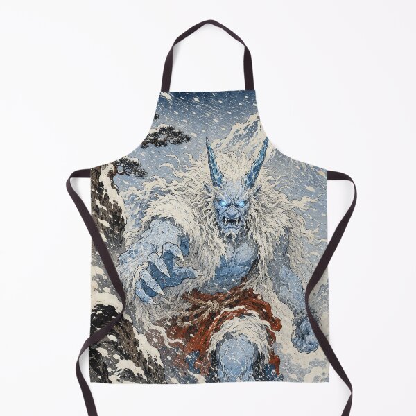 Item preview, Frost Horned Fury - Vintage Japanese Oni Ukiyo-e Woodblock designed and sold by bapupa.