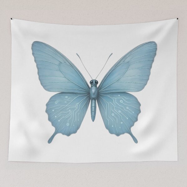 Item preview, Tech Butterfly – Futuristic Nature Design designed and sold by Yomere.