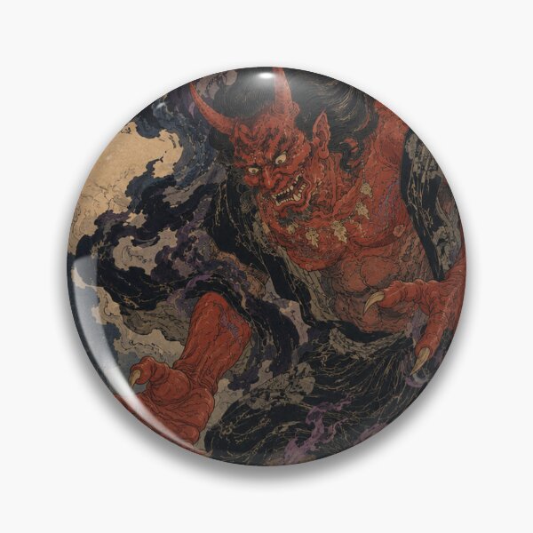 Item preview, Shadow Weaver - Vintage Japanese Oni Ukiyo-e Woodblock designed and sold by bapupa.