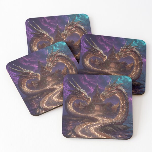 Item preview, Dual Serpent Guardians: The Temple of Eternal Mysticism and Shadows designed and sold by VoidVeilStudio.