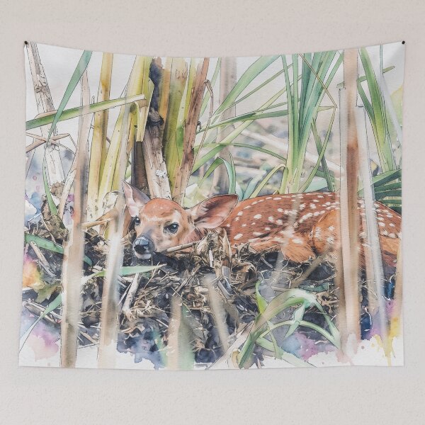 Item preview, Fawn in Watercolor designed and sold by tomorrowsart.