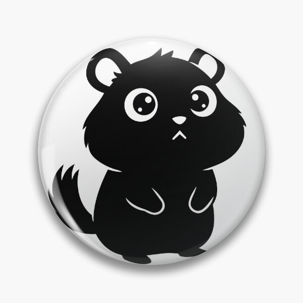 Item preview, Cute Hamster Sticker - Kawaii Chibi Rodent Silhouette Print Minimalist Sad Hamster Nursery Wall Art designed and sold by BestChoiceService.