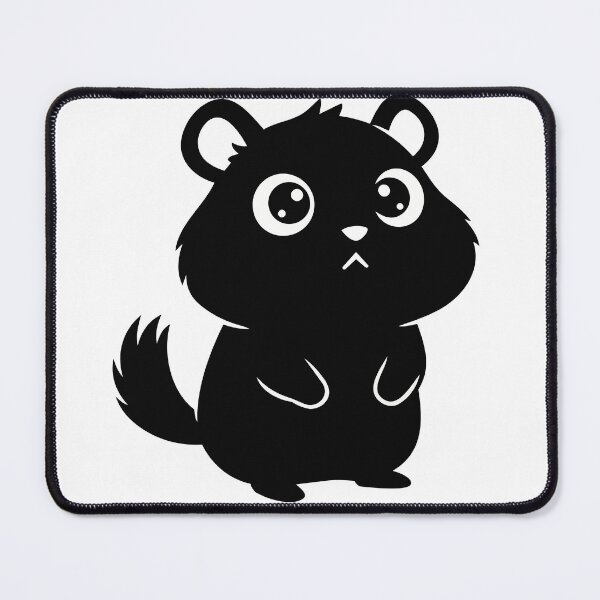 Item preview, Cute Hamster Sticker - Kawaii Chibi Rodent Silhouette Print Minimalist Sad Hamster Nursery Wall Art designed and sold by BestChoiceService.