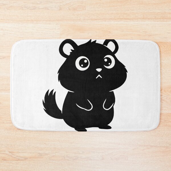 Item preview, Cute Hamster Sticker - Kawaii Chibi Rodent Silhouette Print Minimalist Sad Hamster Nursery Wall Art designed and sold by BestChoiceService.
