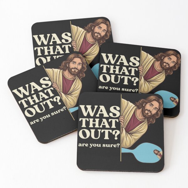 Item preview, Funny Jesus Pickleball - Was That Out? Are You Sure? Humorous Sports Design designed and sold by haitrieuic96.