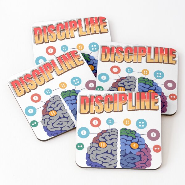 Item preview, Discipline Motivational Brain Graphic - Mental Focus Gym Apparel designed and sold by GraphixByHub.