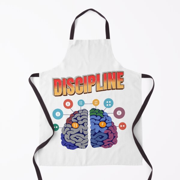 Item preview, Discipline Motivational Brain Graphic - Mental Focus Gym Apparel designed and sold by GraphixByHub.