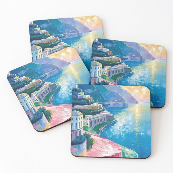 Item preview, Painted French Riviera Coastal Path designed and sold by NatArtSA.