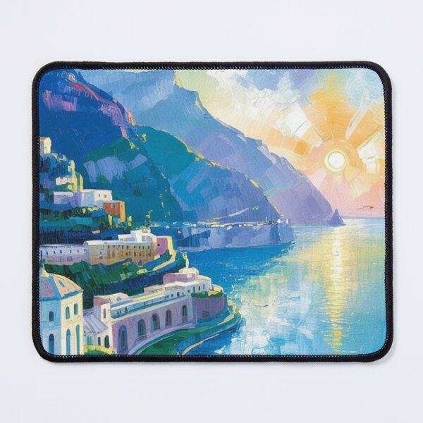 Item preview, Painted French Riviera Coastal Path designed and sold by NatArtSA.